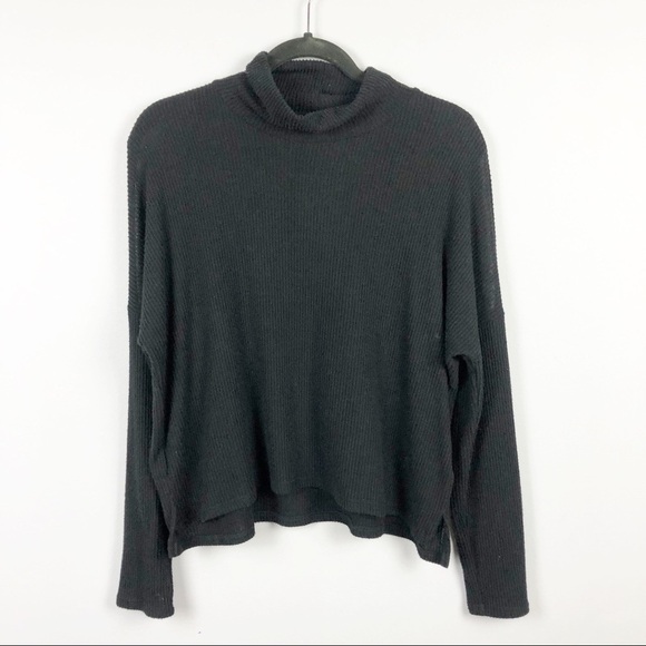 Project Social T Cold Shoulder Sweater Black Casual Winter Fall - Picture 2 of 7